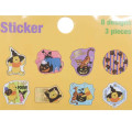 Japan Disney Die-cut Flake Seal Sticker Pack - Eeyore & Pooh & Tigger / Halloween - 3