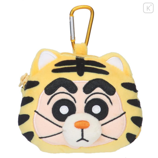 Japan Crayon Shin-chan Mascot Mini Pouch with Carabiner - Tiger - 1