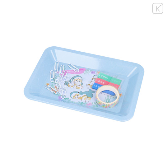 Japan Mofusand Accessory Tray Small Desktop Organizer - Cat / Shark Nyan Autumn - 3