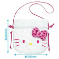 Japan Sanrio Drawstring Shoulder Bag - Hello Kitty / Leopard Pink - 2