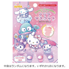 Japan Sanrio Bath Ball with Random Mascot - Characters / Sparkly Clear Mascot