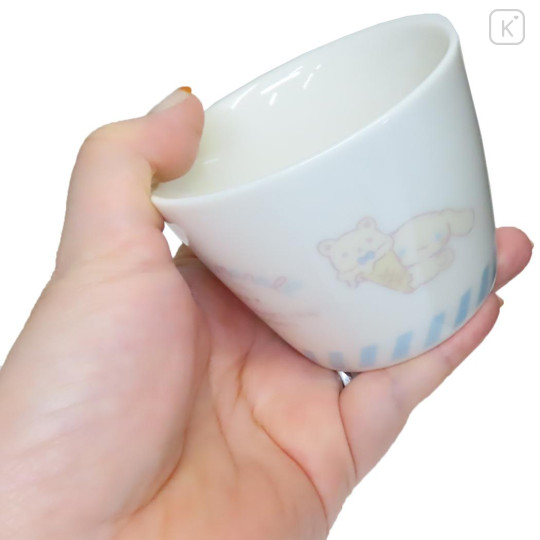 Japan Sanrio Small Bowl - Cinnamoroll / Relaxing Natural - 2