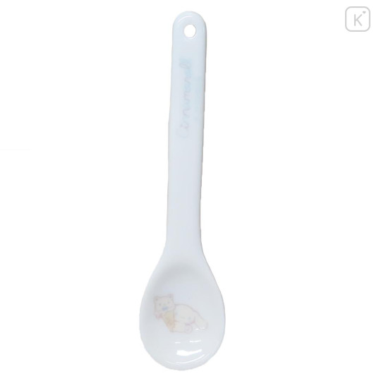 Japan Sanrio Ceramic Spoon - Cinnamoroll / Relaxing Natural - 1