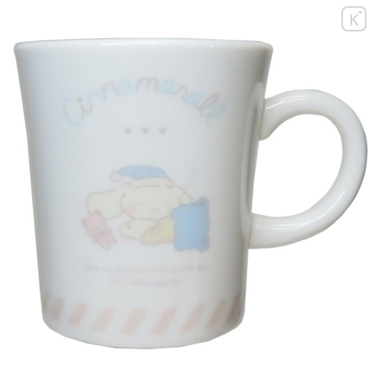 Japan Sanrio Porcelain Mug - Cinnamoroll / Relaxing Natural Good Night - 1