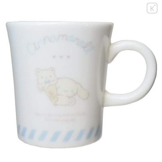 Japan Sanrio Porcelain Mug - Cinnamoroll / Relaxing Natural Ice Cream - 1