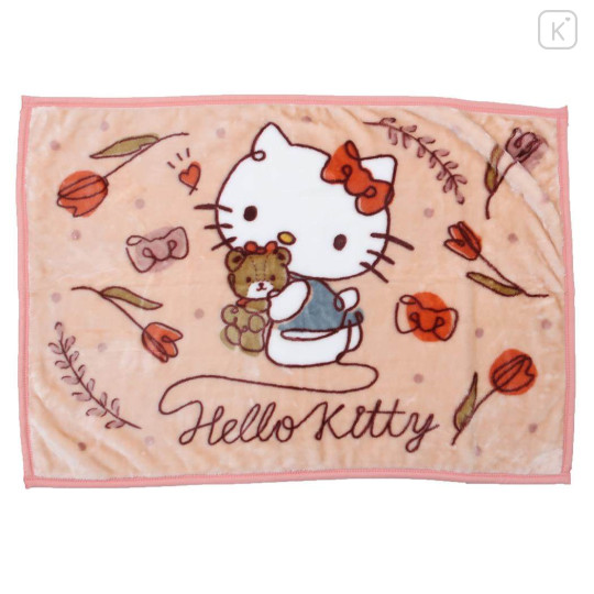 Japan Sanrio Meyer Blanket - Hello Kitty / Tiny Chum - 1