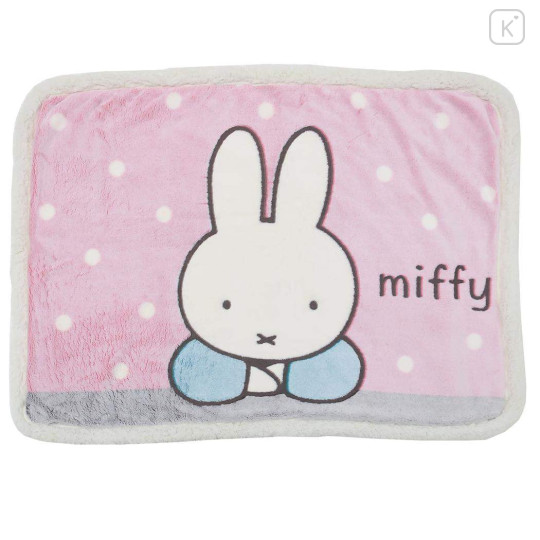 Japan Miffy Sheep Boa Blanket - Pink - 1