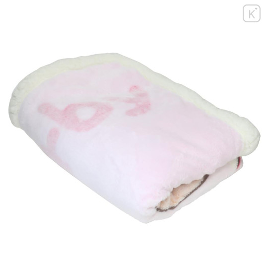 Japan Kirby Sheep Boa Blanket - Kirby & Waddle Dee / Pink Good Night - 3