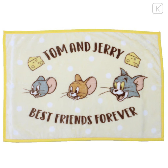 Japan Tom and Jerry Meyer Blanket - Light Yellow - 1