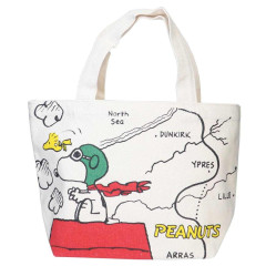 Japan Peanuts Mini Tote Bag - Snoopy & Woodstock / Ace Pilot