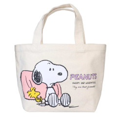 Japan Peanuts Mini Tote Bag - Snoopy & Woodstock / Best Friend