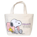 Japan Peanuts Mini Tote Bag - Snoopy & Woodstock / Best Friend - 1