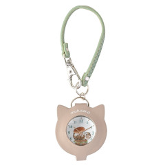 Japan Mofusand Strap Magnifying Glass Watch - Cat / Hamburger Nyan