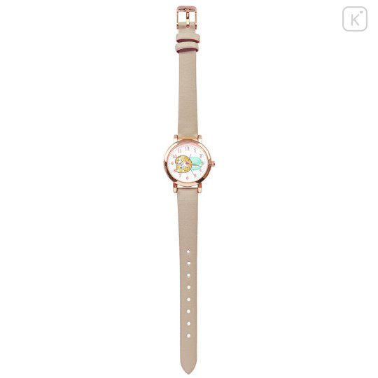 Japan Mofusand Leather Watch - Cat / Macaron Nyan Beige - 1