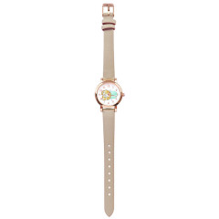 Japan Mofusand Leather Watch - Cat / Macaron Nyan Beige