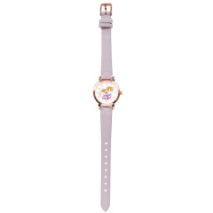 Japan Mofusand Leather Watch - Cat / Macaron Nyan Purple