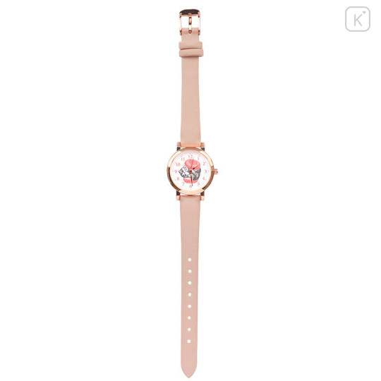 Japan Mofusand Leather Watch - Cat / Macaron Nyan Pink - 1