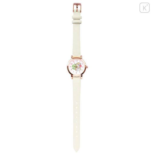 Japan Mofusand Leather Watch - Cat / Macaron Nyan White - 1