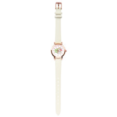 Japan Mofusand Leather Watch - Cat / Macaron Nyan White