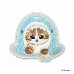 Japan Mofusand Sagara Embroidery Badge - Cat / Shark Nyan Face