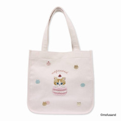 Japan Mofusand Mini Tote Bag - Cat / Macaron Nyan Pastel Pink