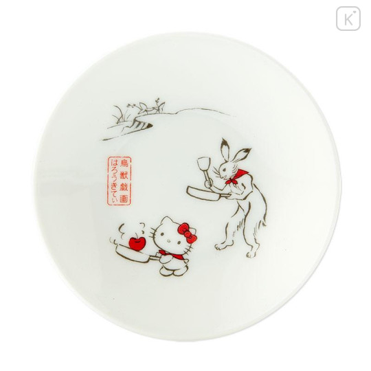 Japan Sanrio × Tachiyoshi Source Plate Set - Hello Kitty / Chojugiga - 4