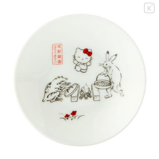 Japan Sanrio × Tachiyoshi Source Plate Set - Hello Kitty / Chojugiga - 5