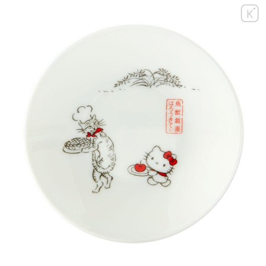 Japan Sanrio × Tachiyoshi Source Plate Set - Hello Kitty / Chojugiga - 6