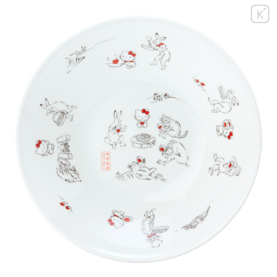 Japan Sanrio × Tachiyoshi Deep Plate - Hello Kitty / Chojugiga - 2