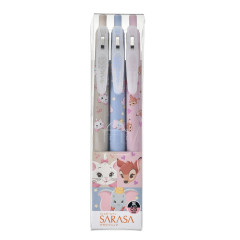 Japan Disney Store Sarasa Clip Gel Pen Set - Bambi & Dumbo & Marie