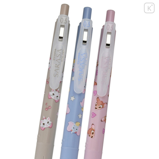 Japan Disney Store Sarasa Clip Gel Pen Set - Bambi & Dumbo & Marie - 3