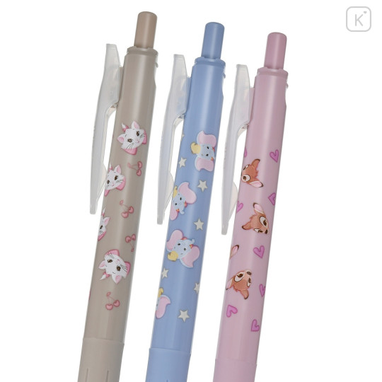 Japan Disney Store Sarasa Clip Gel Pen Set - Bambi & Dumbo & Marie - 4