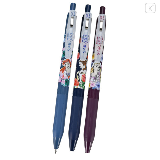 Japan Disney Store Sarasa Clip Gel Pen Set - Ariel & Belle & Rapunzel / Flora - 2