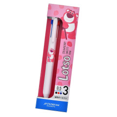 Japan Disney Store Jetstream New 3 Color Multi Ballpoint Pen - Lotso : Light Pink