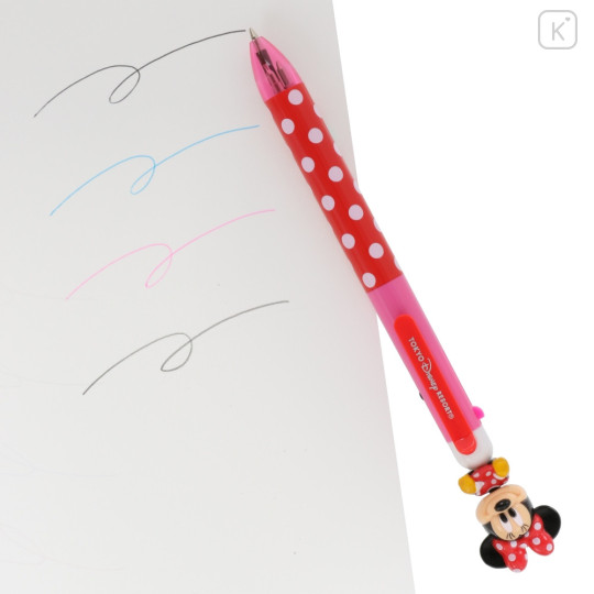 Japan Tokyo Disney Resort Mascot Ballpoint 3&1 Multi Pen + Mechanical Pencil - Minnie Mouse - 5