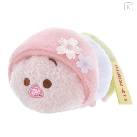 Japan Disney Store Tsum Tsum Mini Plush (S) - Piglet / Japanese Sweets Sakura Dango - 1