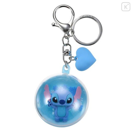 Japan Disney Store Sequins Keychain - Stitch / Capsule Snowflakes - 1