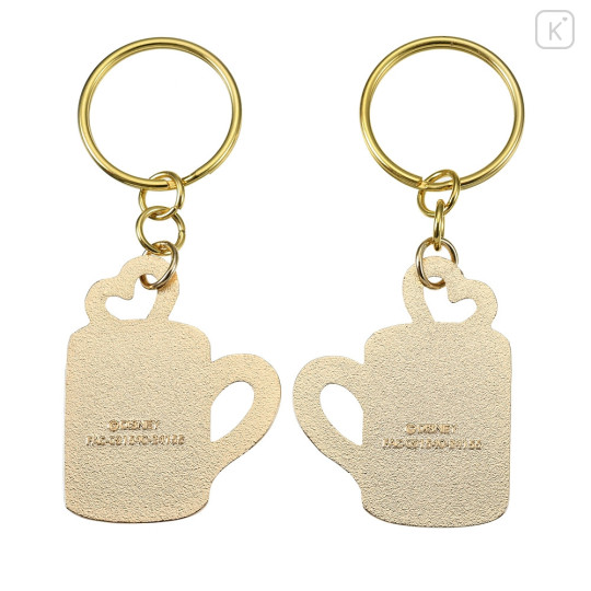 Japan Disney Store Metal Keychain - Mickey Mouse & Minnie Mouse / Love Mug Pair - 3