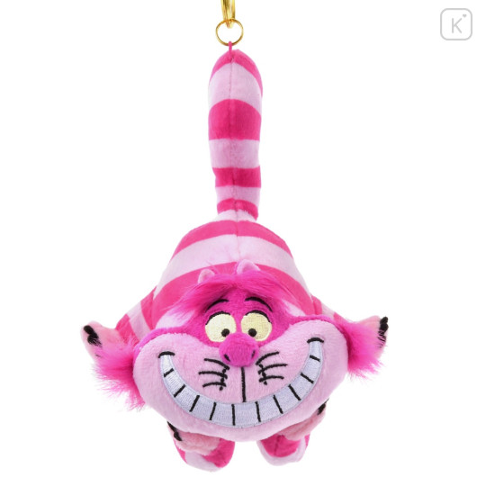 Japan Disney Store Fluffy Plush Keychain - Cheshire Cat - 1