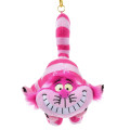 Japan Disney Store Fluffy Plush Keychain - Cheshire Cat - 1