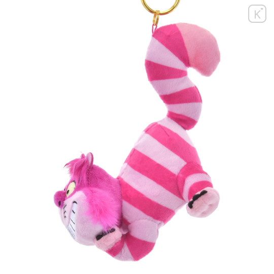 Japan Disney Store Fluffy Plush Keychain - Cheshire Cat - 2