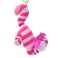 Japan Disney Store Fluffy Plush Keychain - Cheshire Cat - 3