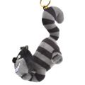 Japan Disney Store Fluffy Plush Keychain - Cheshire Cat / Black - 2