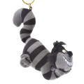 Japan Disney Store Fluffy Plush Keychain - Cheshire Cat / Black - 3