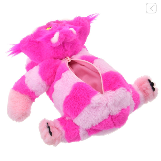 Japan Disney Store Fluffy Plush Pen Case - Cheshire Cat - 5