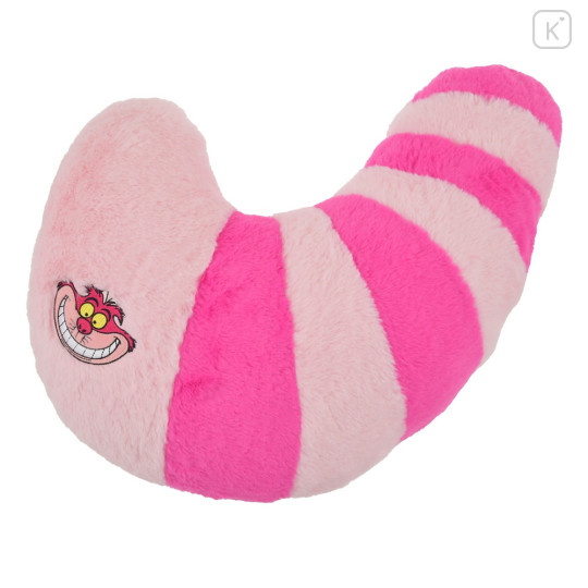 Japan Disney Store Face-shaped Cushion - Cheshire Cat / Tail - 2