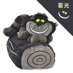 Japan Disney Store Tissue Box Cover Plush - Cheshire Cat / Black Fluorescent Eyes