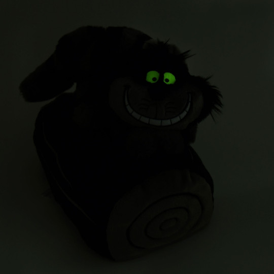 Japan Disney Store Tissue Box Cover Plush - Cheshire Cat / Black Fluorescent Eyes - 3