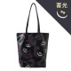 Japan Disney Store Tote Bag - Cheshire Cat / Black Fluorescent Eyes & Mouth