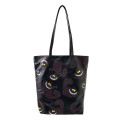 Japan Disney Store Tote Bag - Cheshire Cat / Black Fluorescent Eyes & Mouth - 4